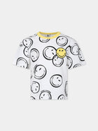 T-shirt bianca per bambini con logo,Little Marc Jacobs,W60176 126